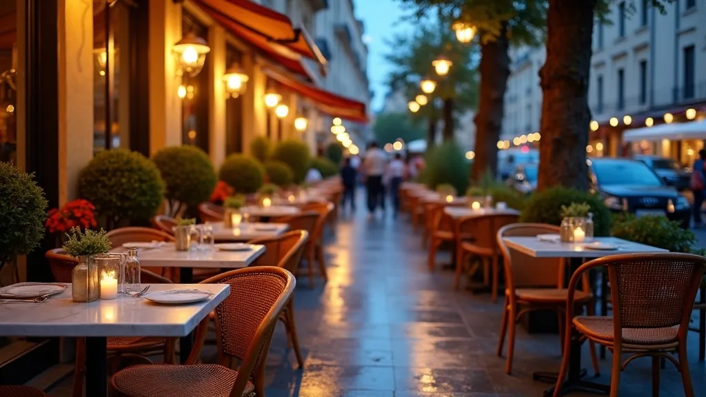 Terrasse de cafe d angle a l heure bleue a Marseille